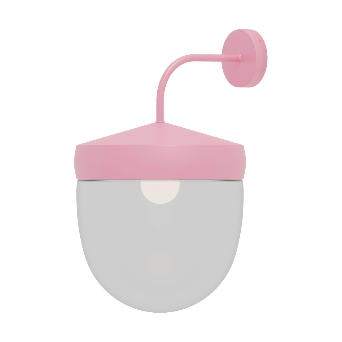 Noon Pan wall lamp clear 30 cm Pink | Scandinavian Design | Wall lights | Pink