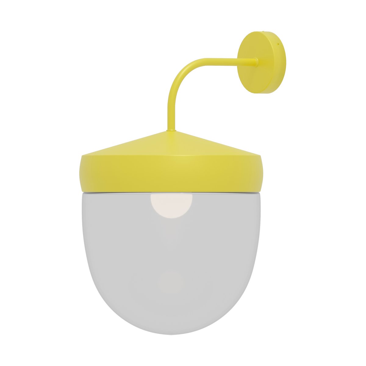 Noon Pan wall lamp clear 30 cm Yellow | Scandinavian Design | Wall lights | Yellow