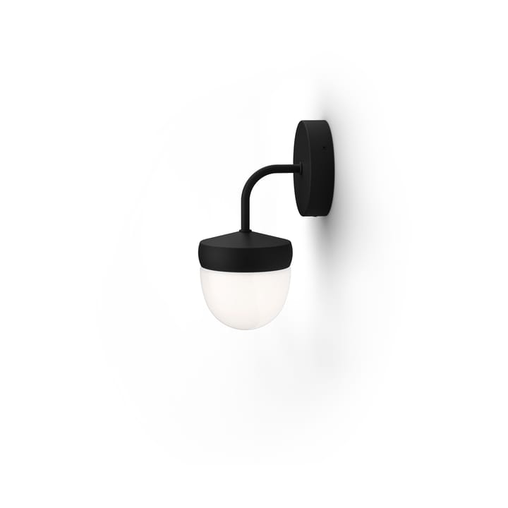 Pan wall lamp frosted 10 cm - Black - Noon