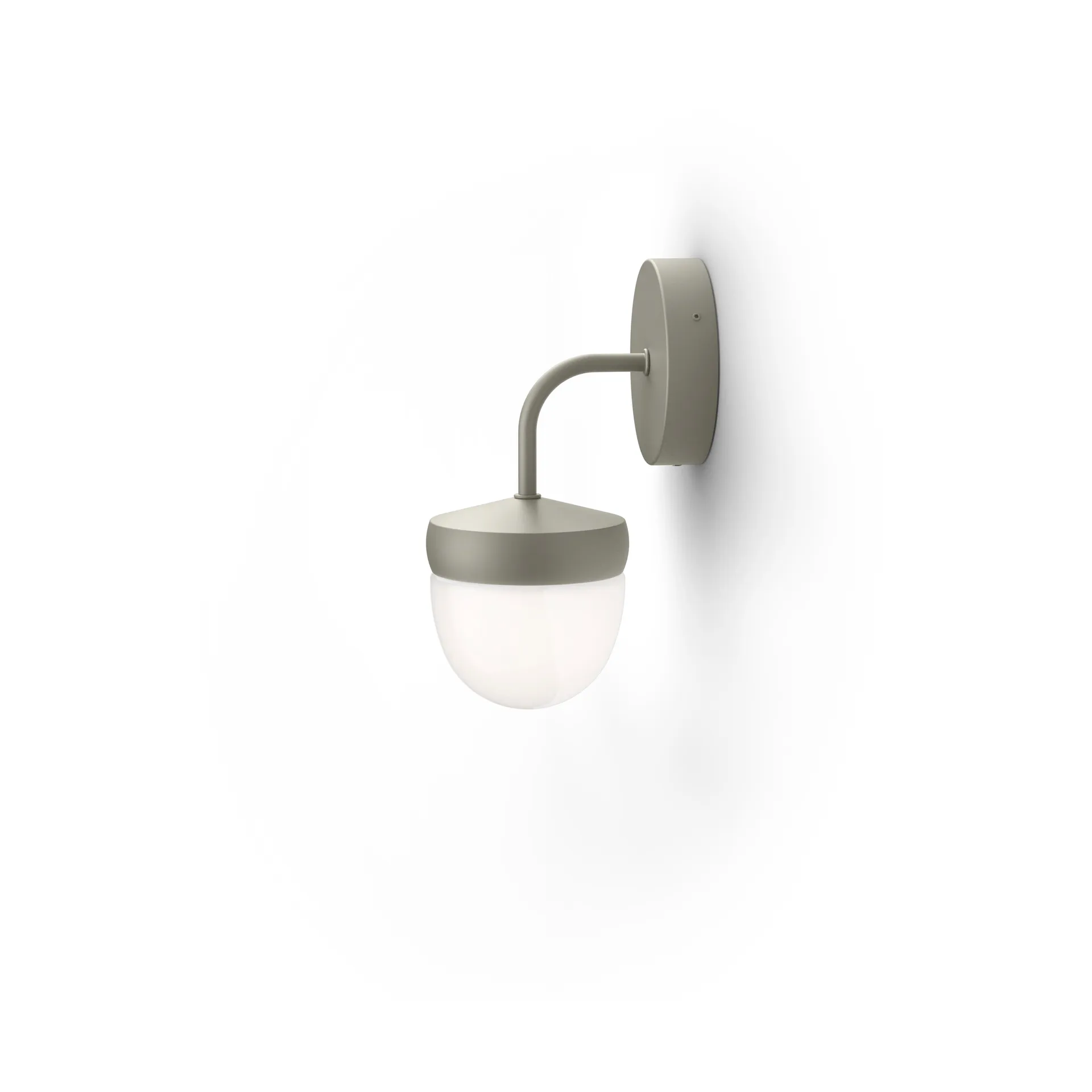 Pan wall lamp frosted 10 cm, Grey Noon
