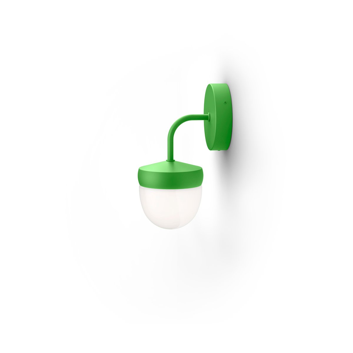 Noon Pan wall lamp frosted 10 cm Light green | Scandinavian Design | Wall lights | Green