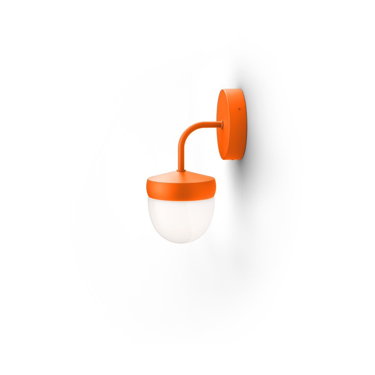 Noon Pan wall lamp frosted 10 cm Orange | Scandinavian Design | Wall lights | Orange
