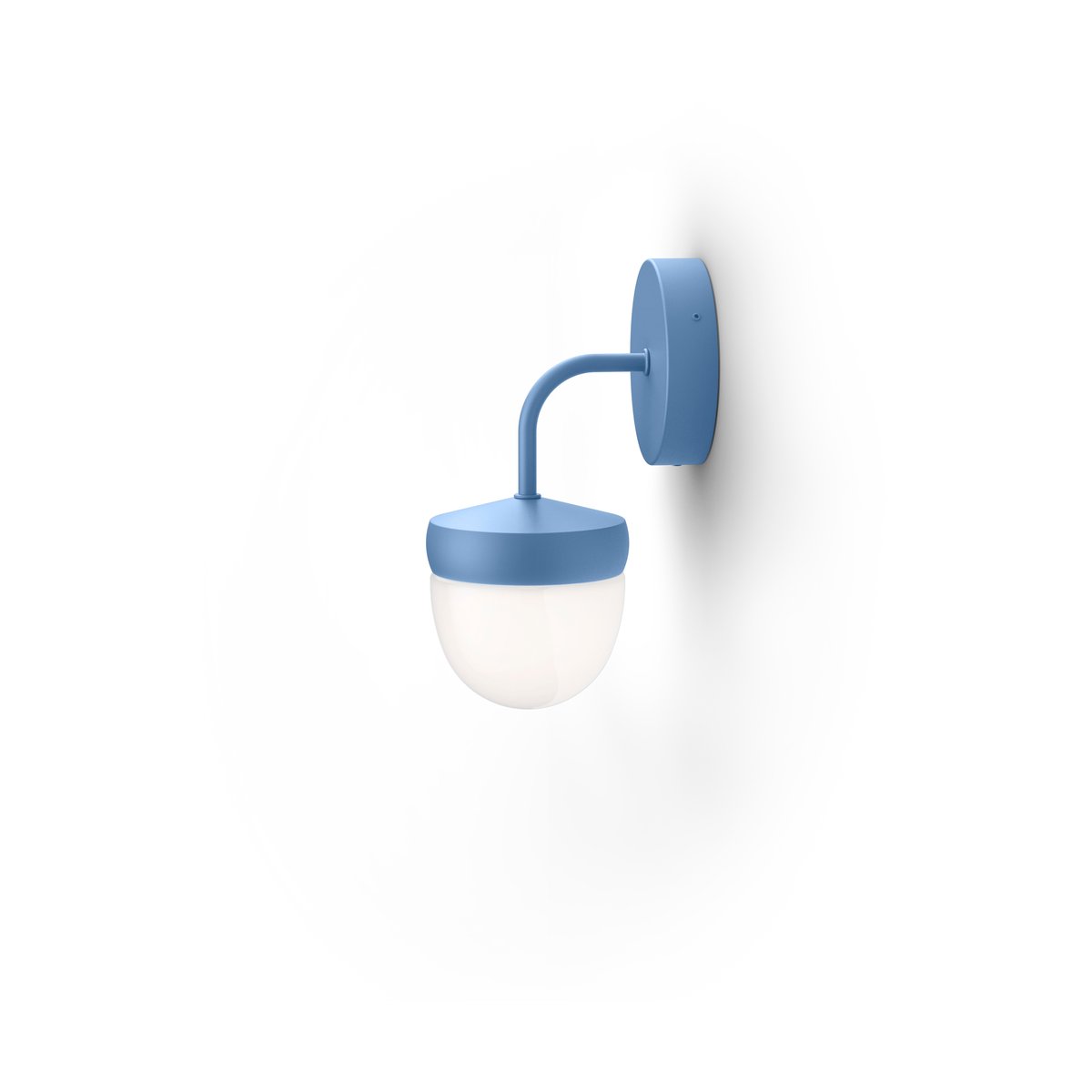 Noon Pan wall lamp frosted 10 cm Pastel blue | Scandinavian Design | Wall lights | Blue