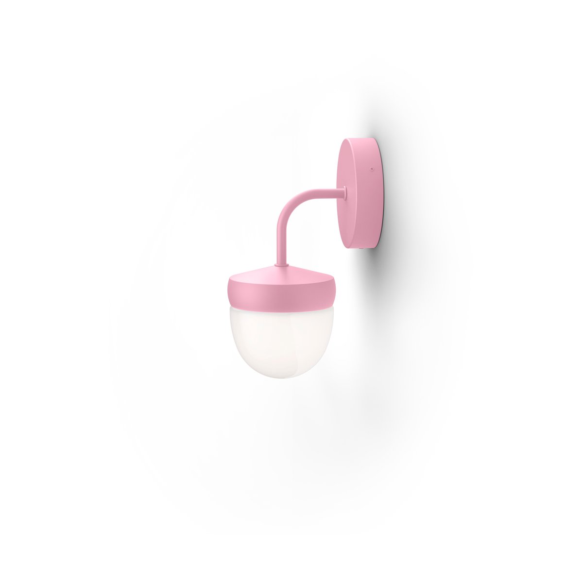Noon Pan wall lamp frosted 10 cm Pink | Scandinavian Design | Wall lights | Pink