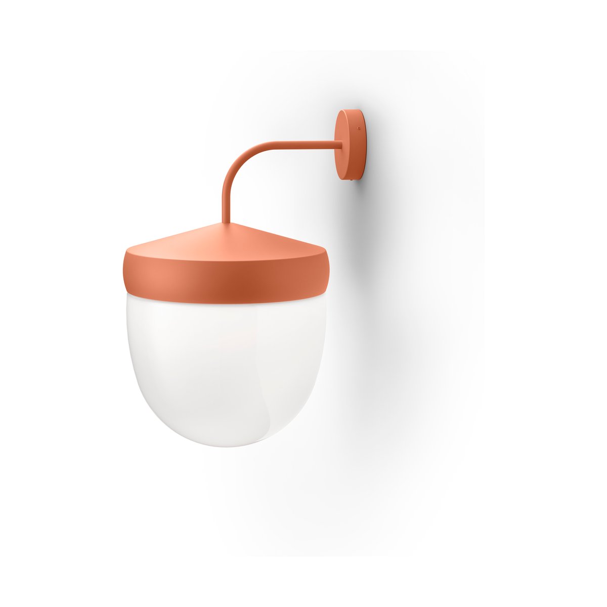 Noon Pan wall lamp frosted 30 cm Apricot | Scandinavian Design | Wall lights | Orange