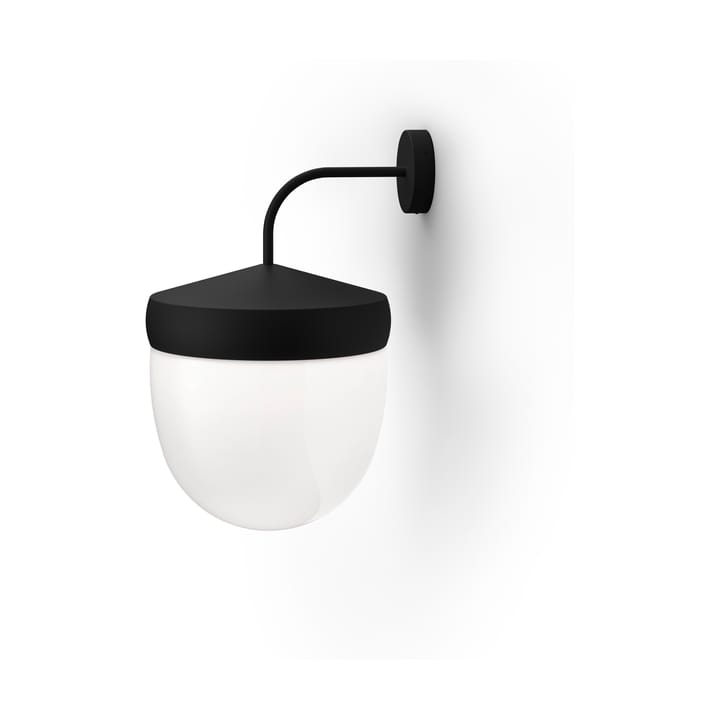Pan wall lamp frosted 30 cm - Black - Noon