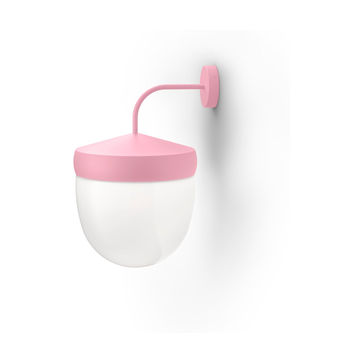 Noon Pan wall lamp frosted 30 cm Rosa | Scandinavian Design | Wall lights | Pink