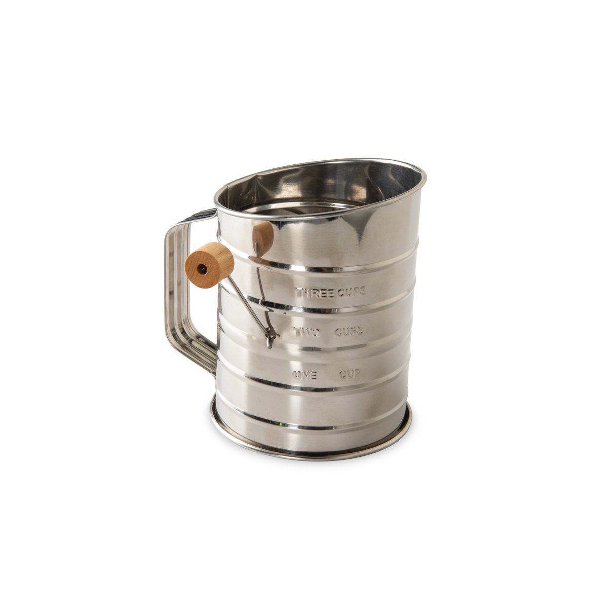 Nordic Ware Flour sifter with wooden handle Stainless steel