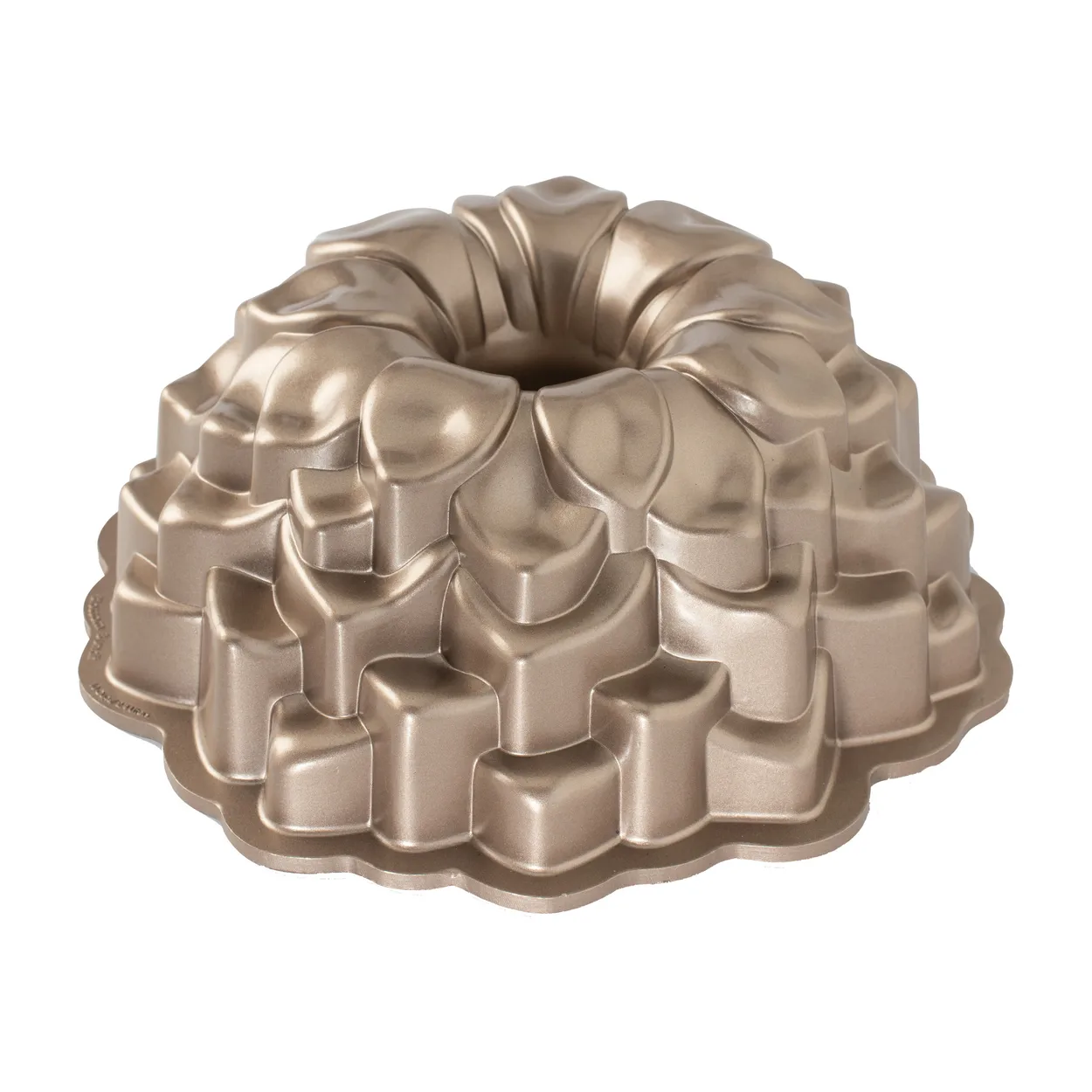 Nordic Ware blossom bundt baking tin 2.4 L | Scandinavian Design | Cookie/Biscuit cutters & cake tins | Gold-coloured