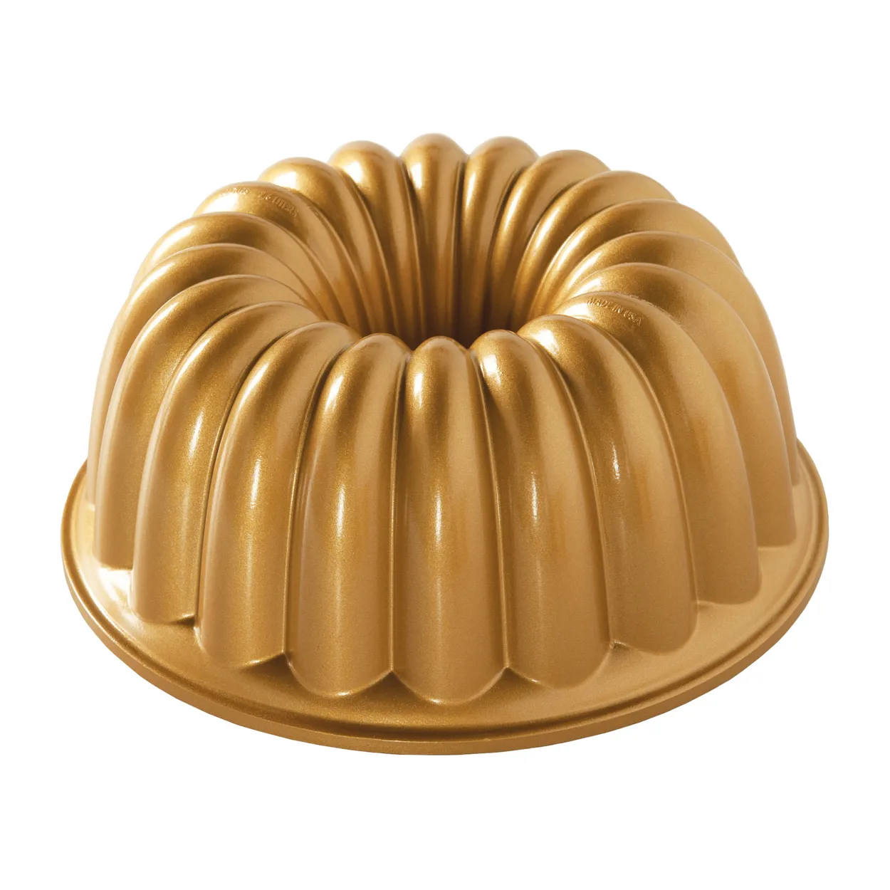 Nordic Ware Elegant party bundt baking tin 2.4 L | Scandinavian Design | Cookie/Biscuit cutters & cake tins | Gold-coloured