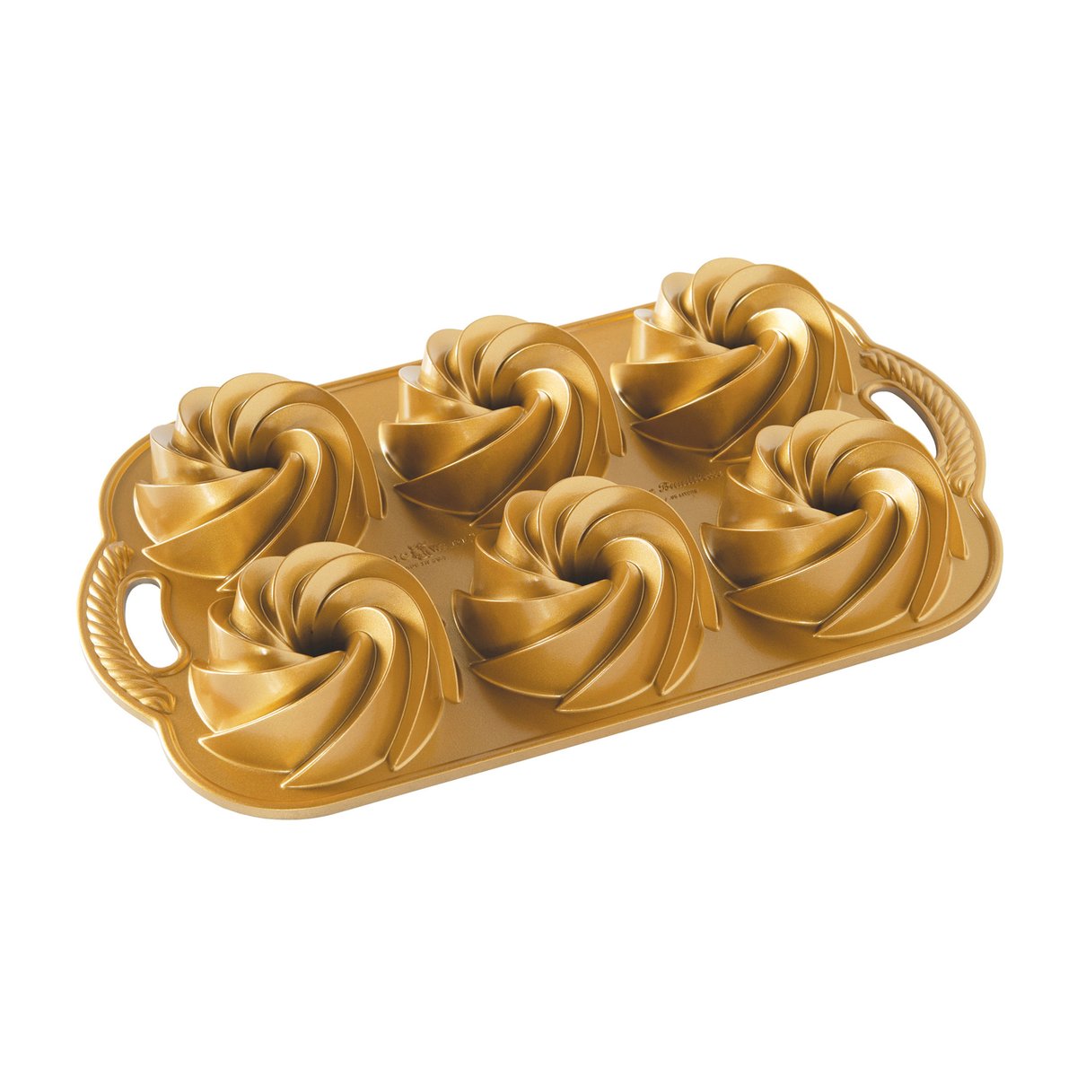 Nordic Ware heritage bundtlette baking tin gold 0.9 L