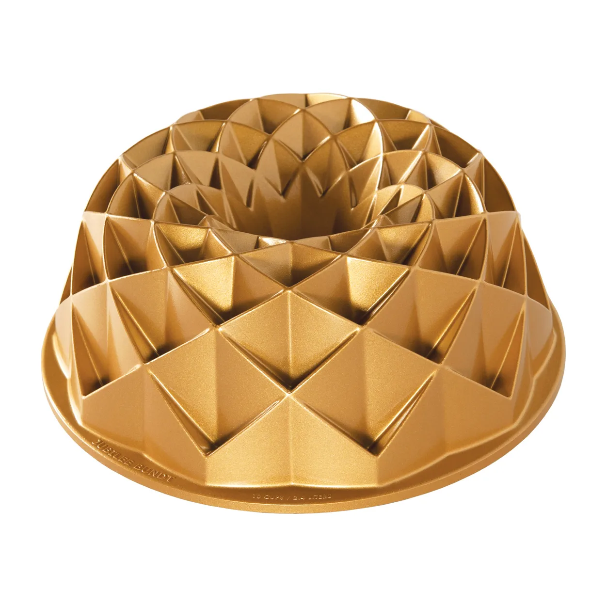 Nordic Ware jubilee bundt baking tin 2.4 L | Scandinavian Design | Cookie/Biscuit cutters & cake tins | Gold-coloured
