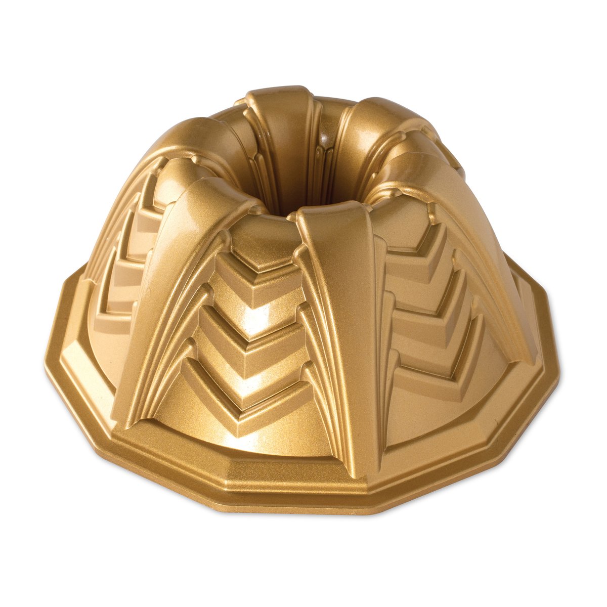 Nordic Ware marquee bundt form 2.4 L | Scandinavian Design | Cookie/Biscuit cutters & cake tins | Gold-coloured