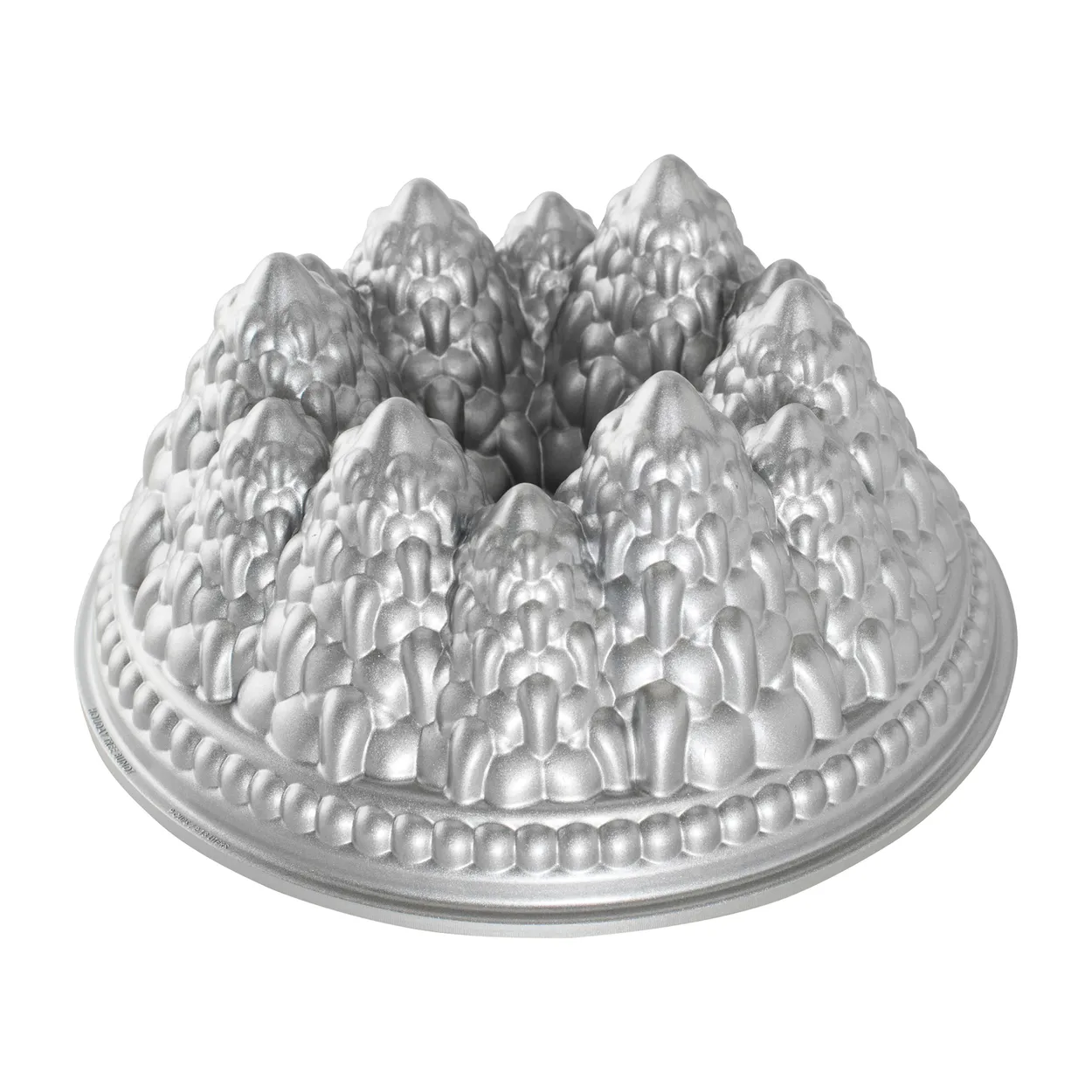 Nordic Ware pine forest bundt baking tin 2.4 L | Scandinavian Design | Cookie/Biscuit cutters & cake tins | Silver-coloured