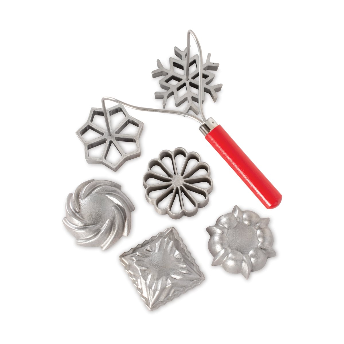 Nordic Ware Nordic Ware rosette iron set Red