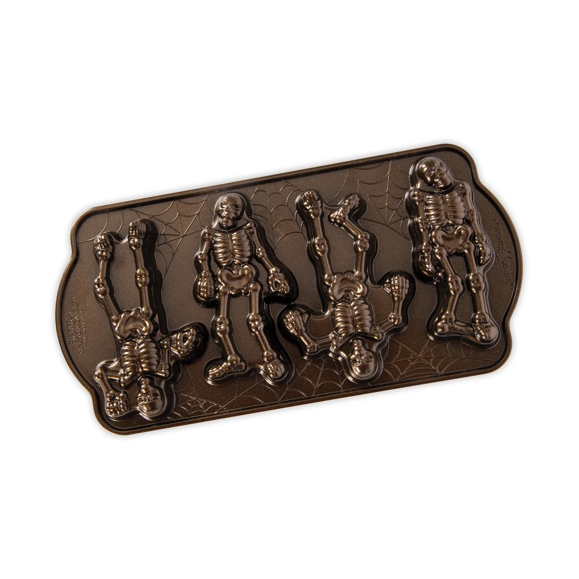 Nordic Ware Spooky Skeleton baking tin, Bronze Nordic Ware