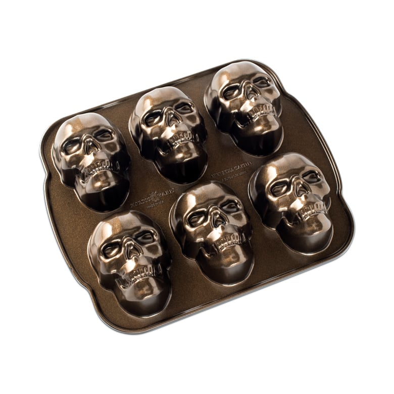 Nordic Ware Skull-shaped Cake Mold 30x25 cm Brown | Scandinavian Design | Brown