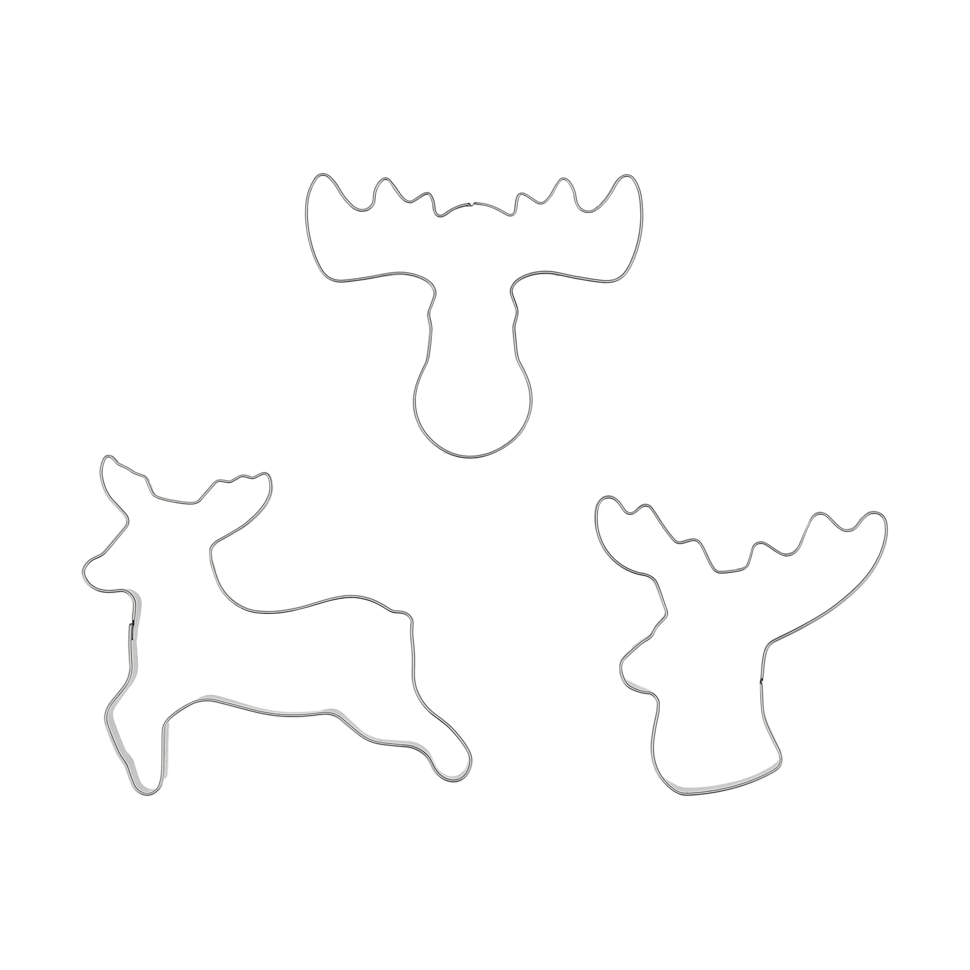 BAKE gingerbread cutter, Reindeer, 3 pieces Nordwik