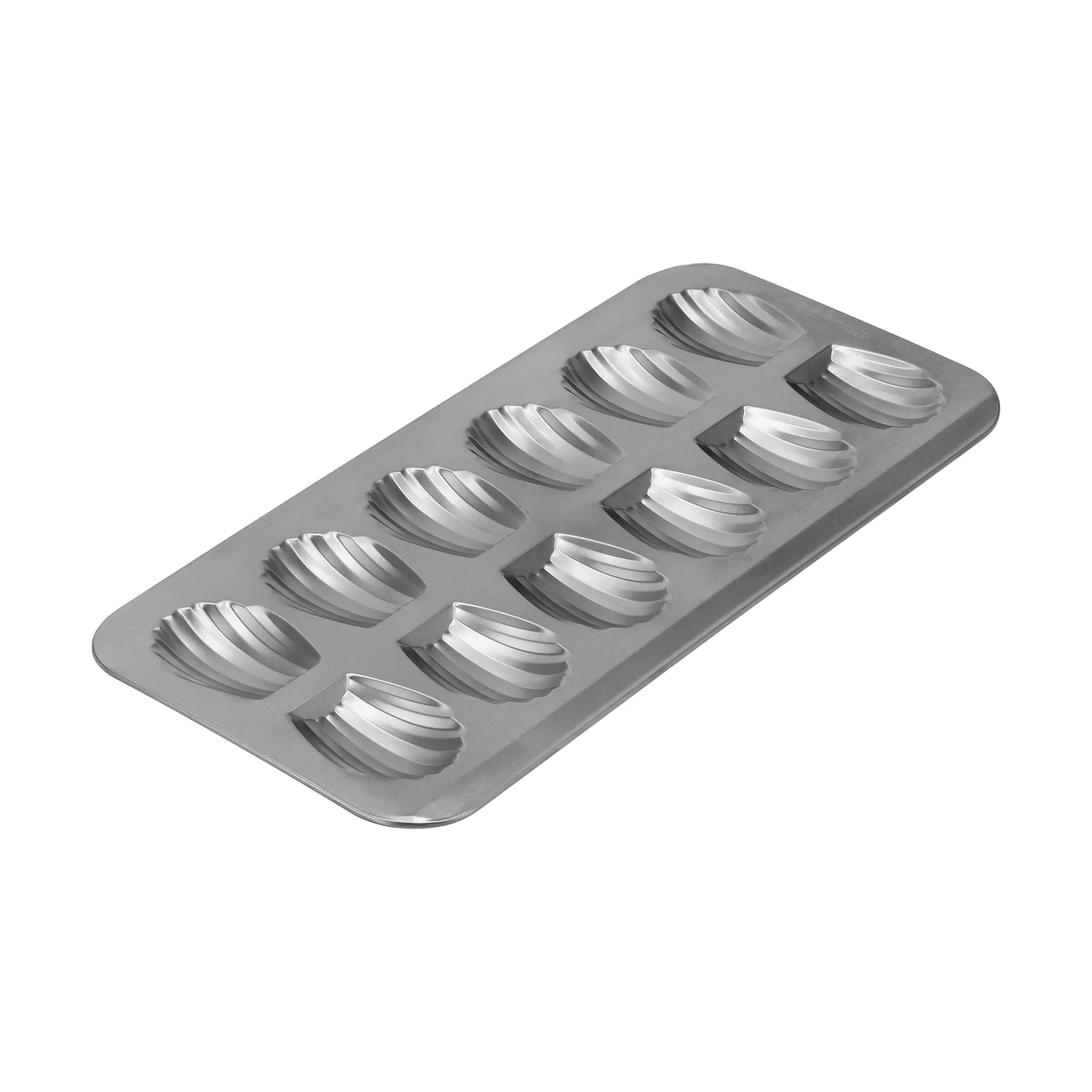 BAKE madeleine tin, Stainless steel, 12 pcs Nordwik