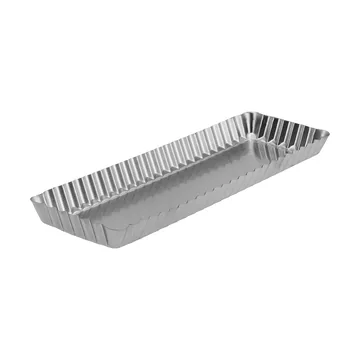 BAKE pie tin with removable base - Rectangular, stainless steel, 35x11 cm - Nordwik