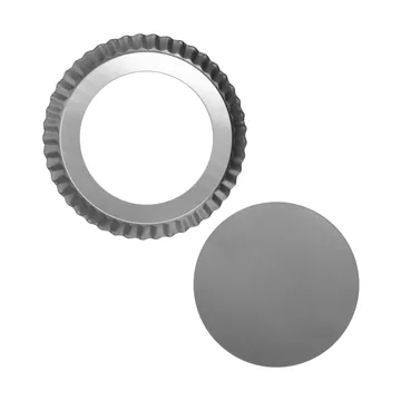 BAKE pie tin with removable base - Round, stainless steel, 24 cm - Nordwik