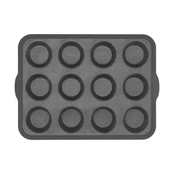 BAKE silicone mould with reinforced frame - Muffins, 12 pcs - Nordwik