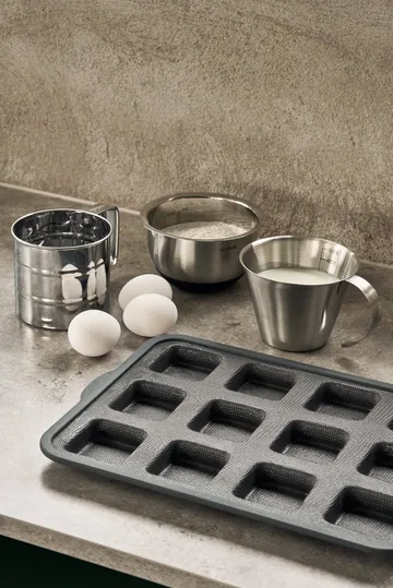 BAKE silicone mould with reinforced frame - Rectangular, 6 pcs, 36x26 cm - Nordwik