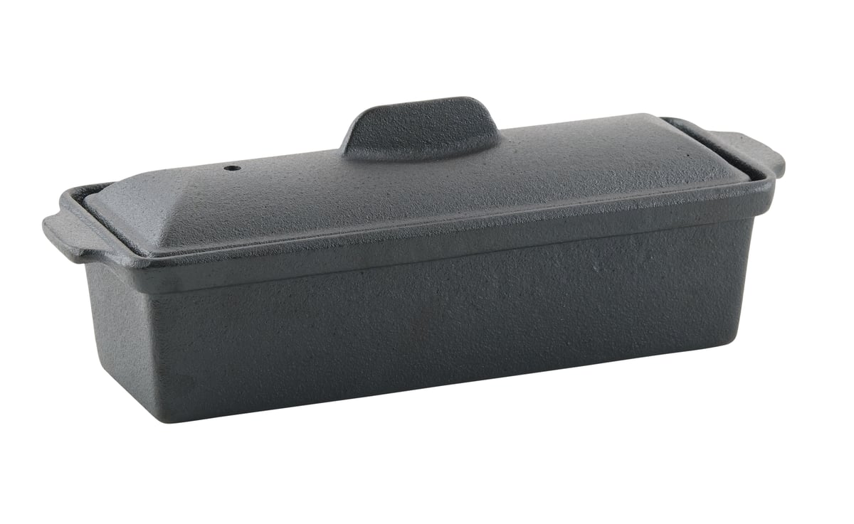 Nordwik bread pan with lid 34 cm Cast iron | Scandinavian Design | Black