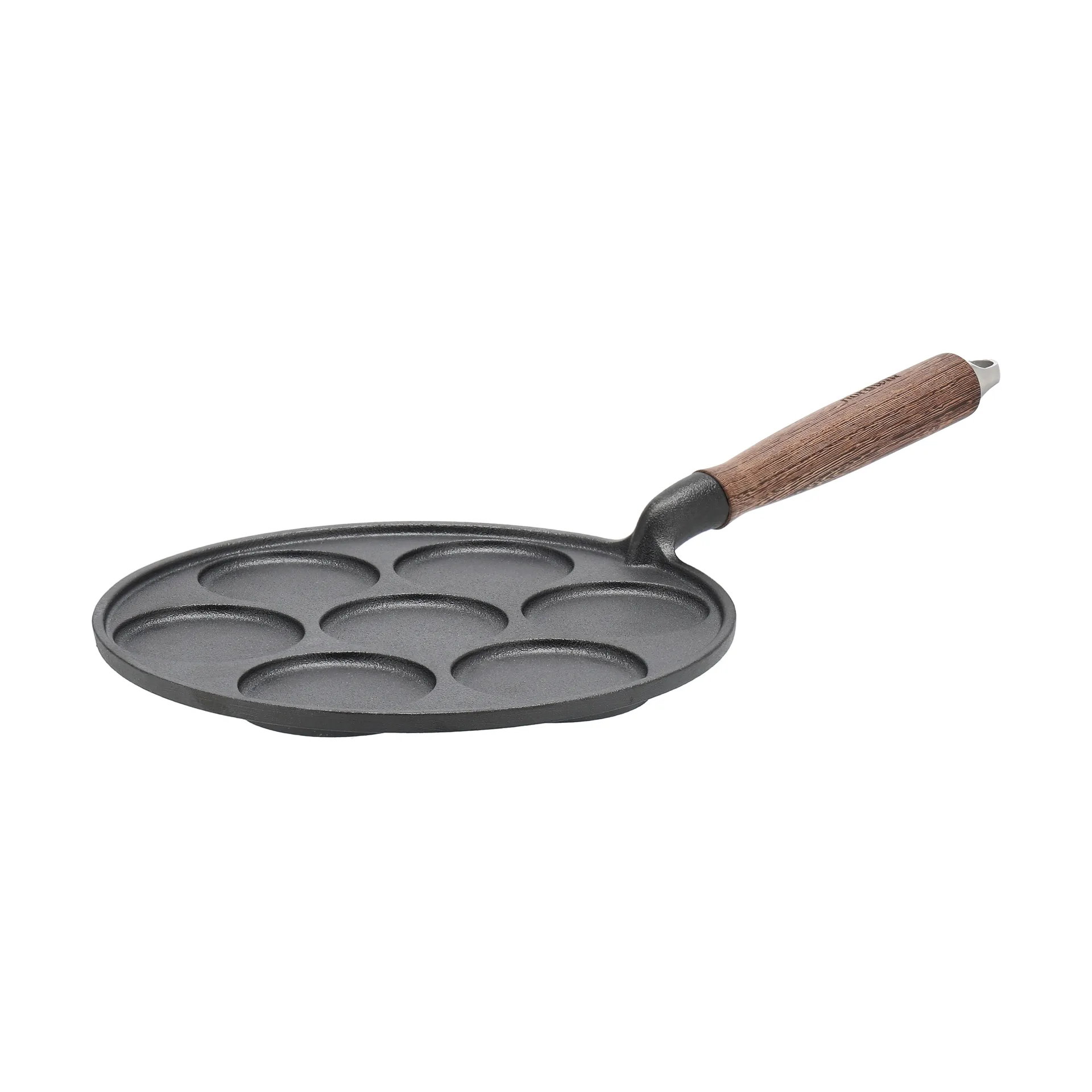 Nordwik cast iron griddle pan with wooden handle, 25.5 cm Nordwik
