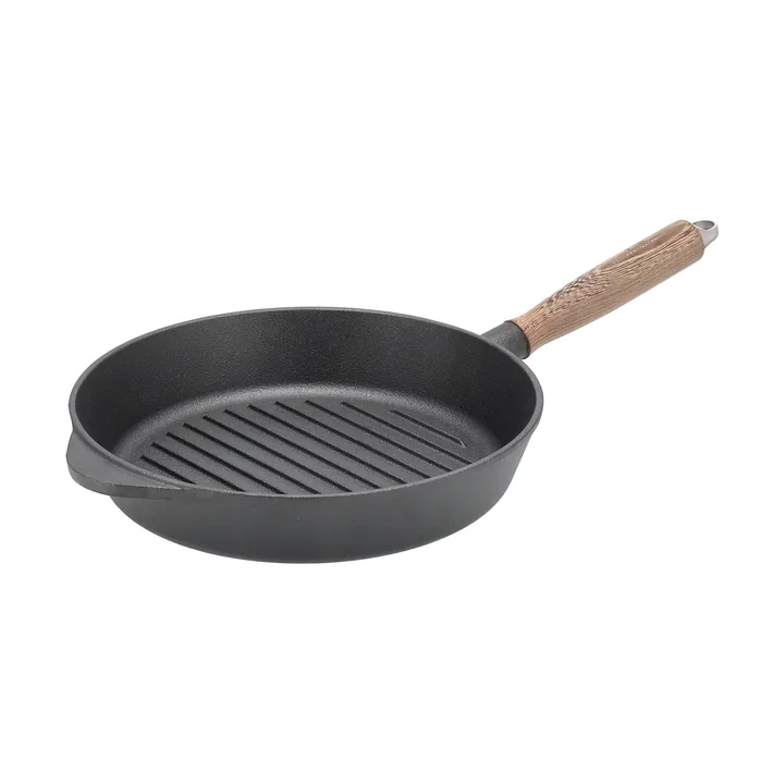 Nordwik cast iron grill pan with wooden handle - 28 cm - Nordwik