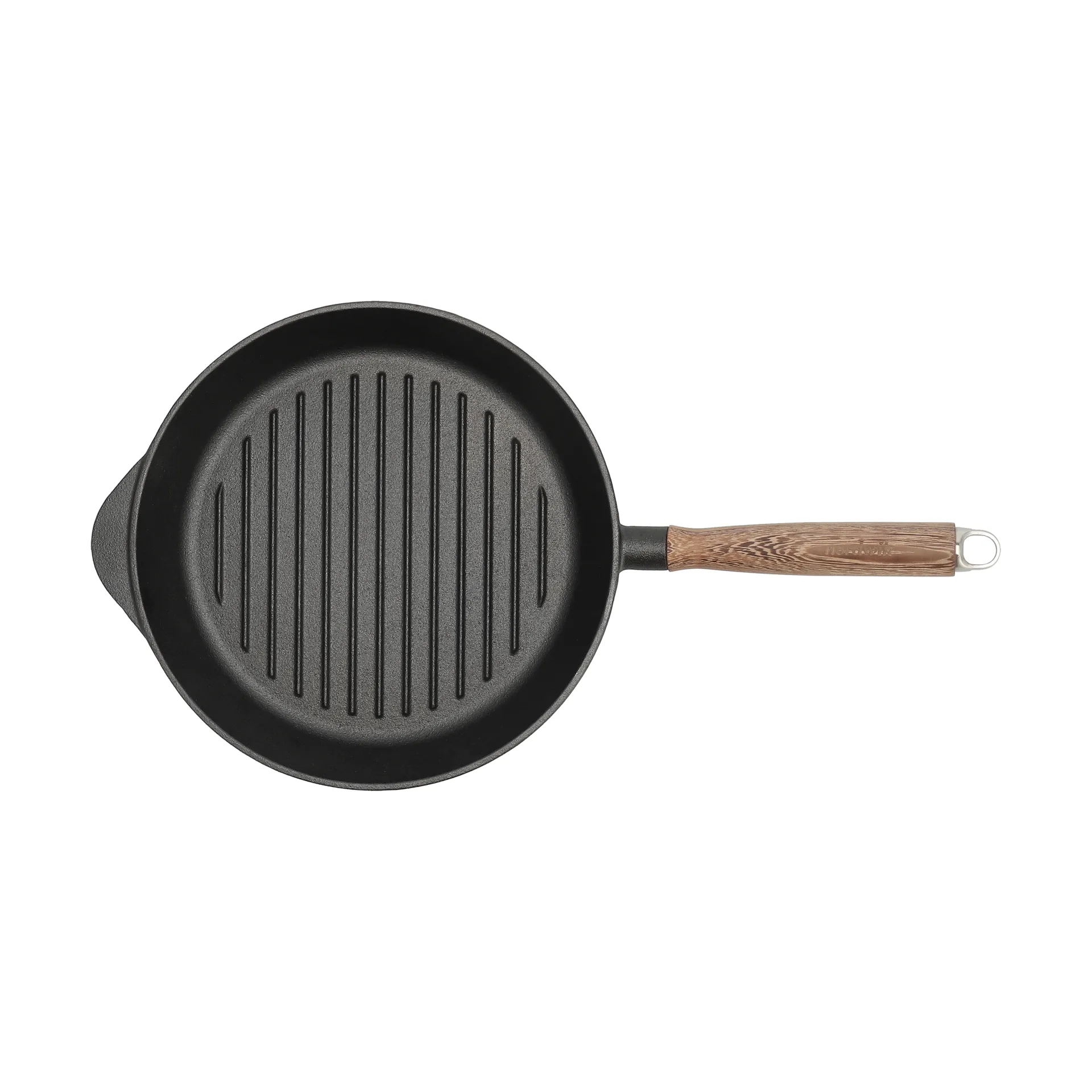 Nordwik cast iron grill pan with wooden handle, 28 cm Nordwik