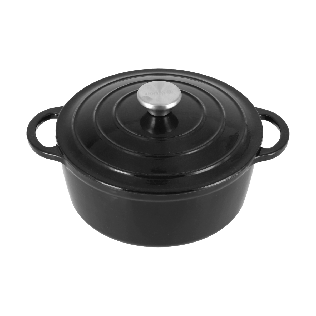 Nordwik cast iron pot round 2.5 l Black | Scandinavian Design | Cooking pots & Casserole dishes | Black