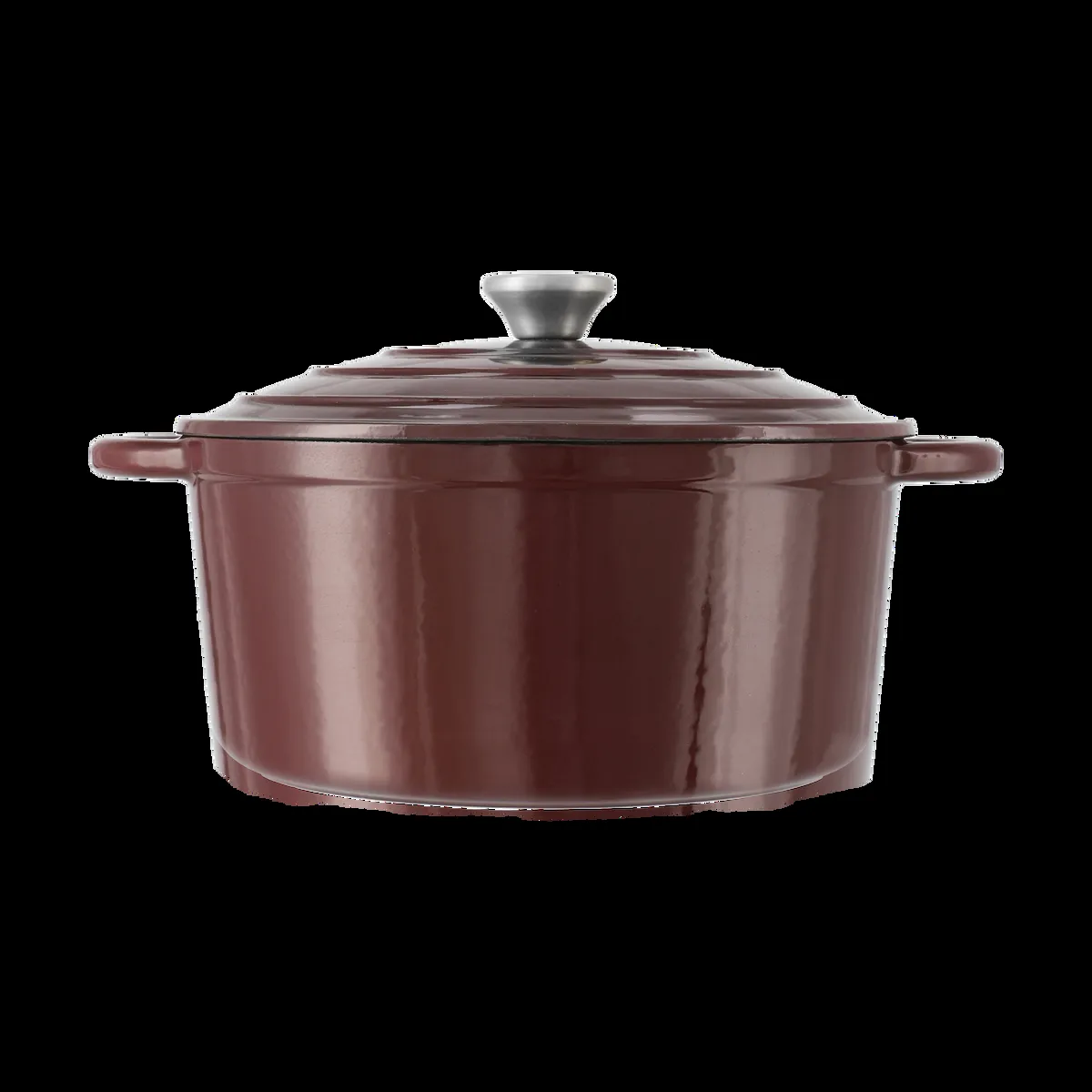 Nordwik Nordwik cast iron pot round 5 l Burgundy