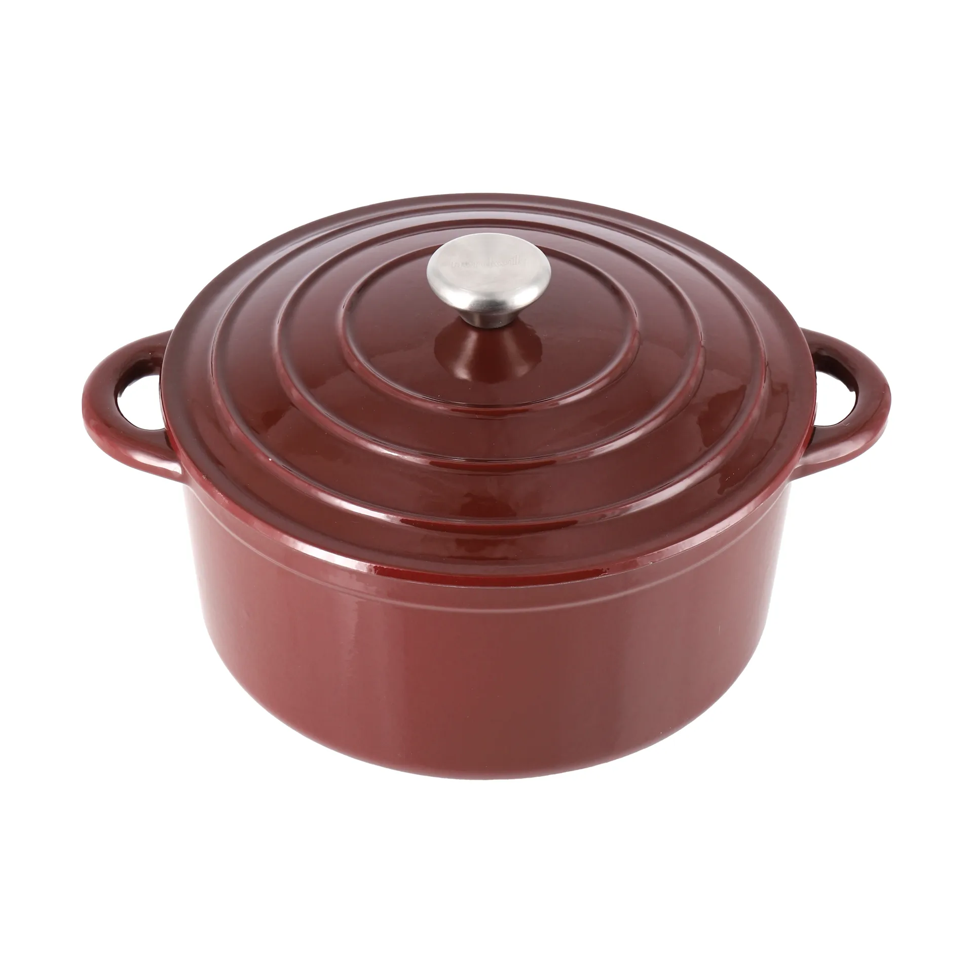 Nordwik cast iron pot round 5 l, Burgundy Nordwik