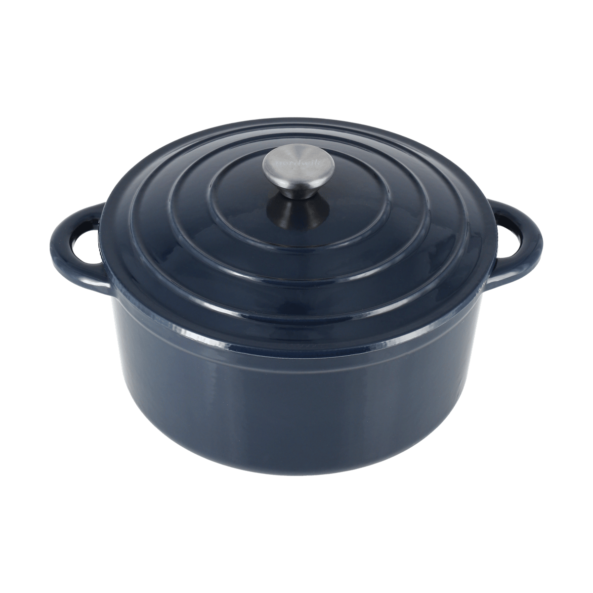 Nordwik cast iron pot round 5 l Dark Blue | Scandinavian Design | Cooking pots & Casserole dishes | Blue