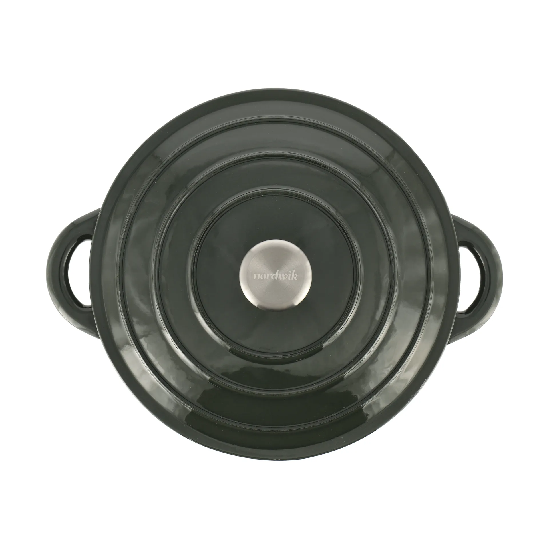 Nordwik cast iron pot round 5 l, Green Nordwik