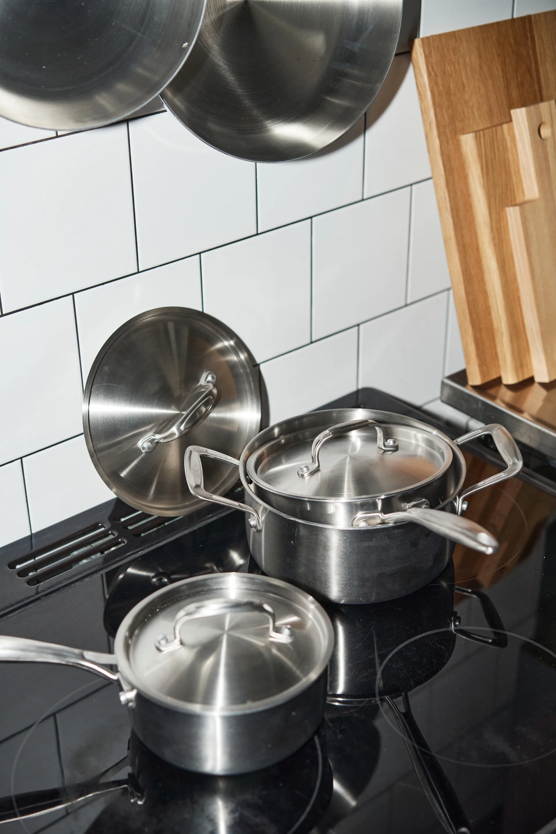 Nordwik cookware set 3-ply 3 pieces, 1.5 L, 2 L, 3 L Nordwik