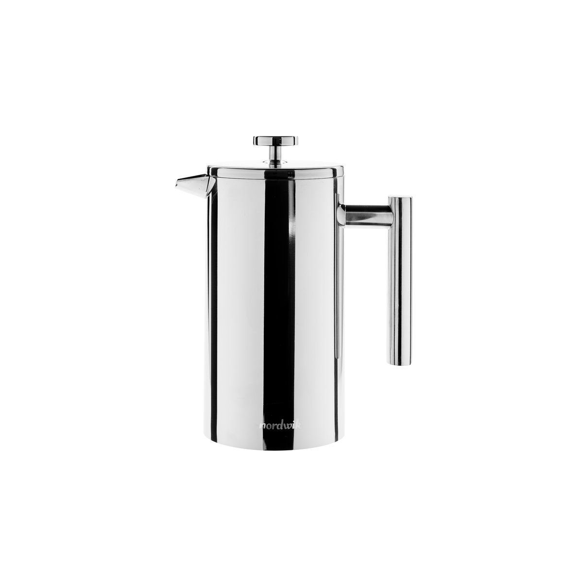 Nordwik french press double-walled 1 l 8 cups | Scandinavian Design | Silver-coloured