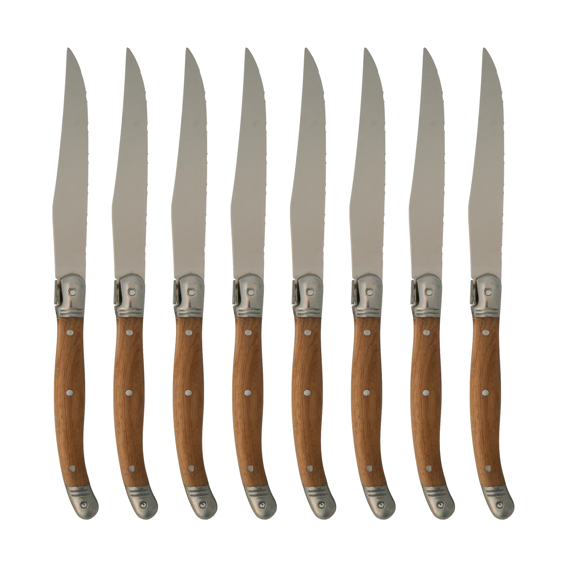 Nordwik French steak knife 8 pcs, Stainless steel-wood Nordwik