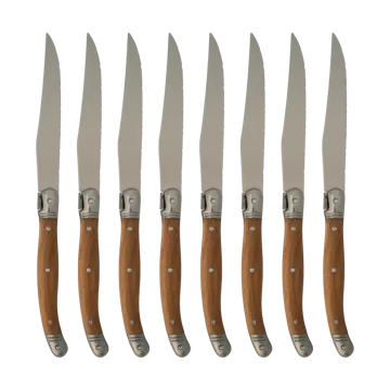 Nordwik French steak knife 8 pcs - Stainless steel-wood - Nordwik