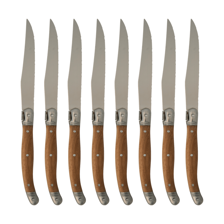 Nordwik French steak knife 8 pcs - Stainless steel-wood - Nordwik