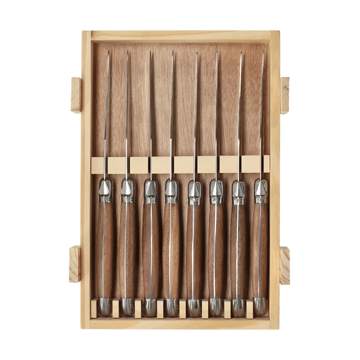 Nordwik French steak knife 8 pcs, Stainless steel-wood Nordwik
