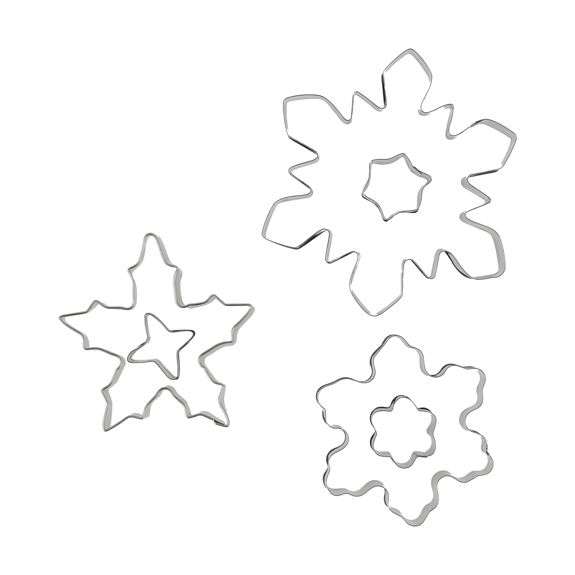 Nordwik gingerbread cutter 3-piece, Snowflake Nordwik