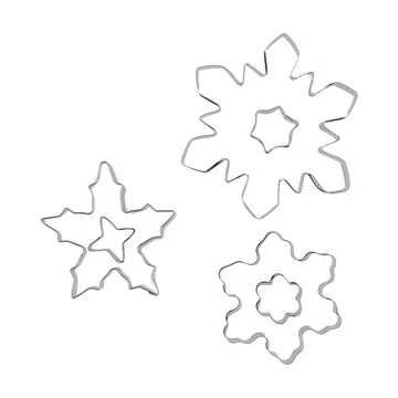 Nordwik gingerbread cutter 3-piece - Snowflake - Nordwik