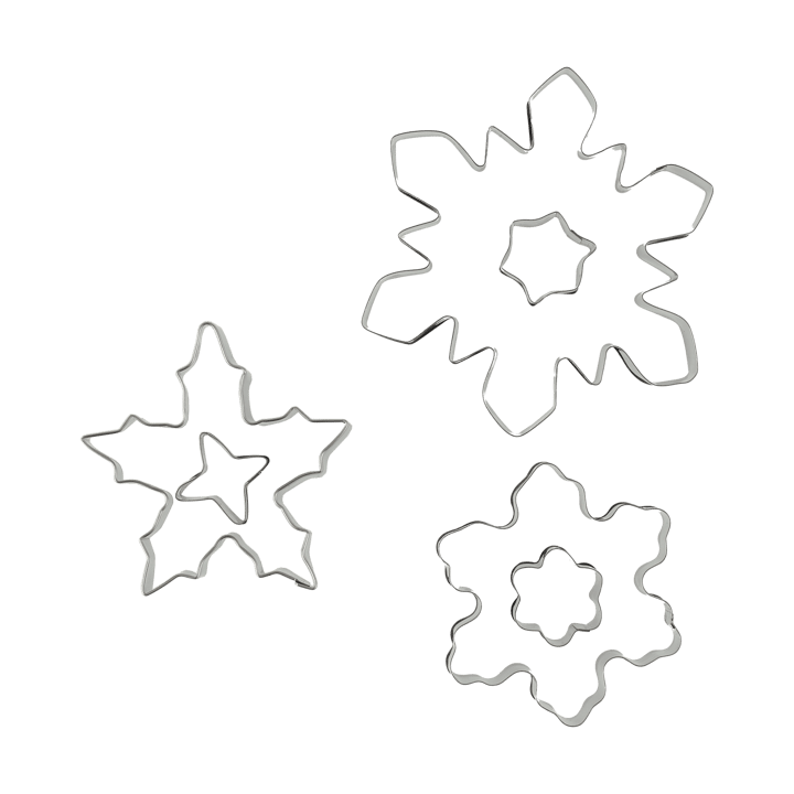 Nordwik gingerbread cutter 3-piece - Snowflake - Nordwik