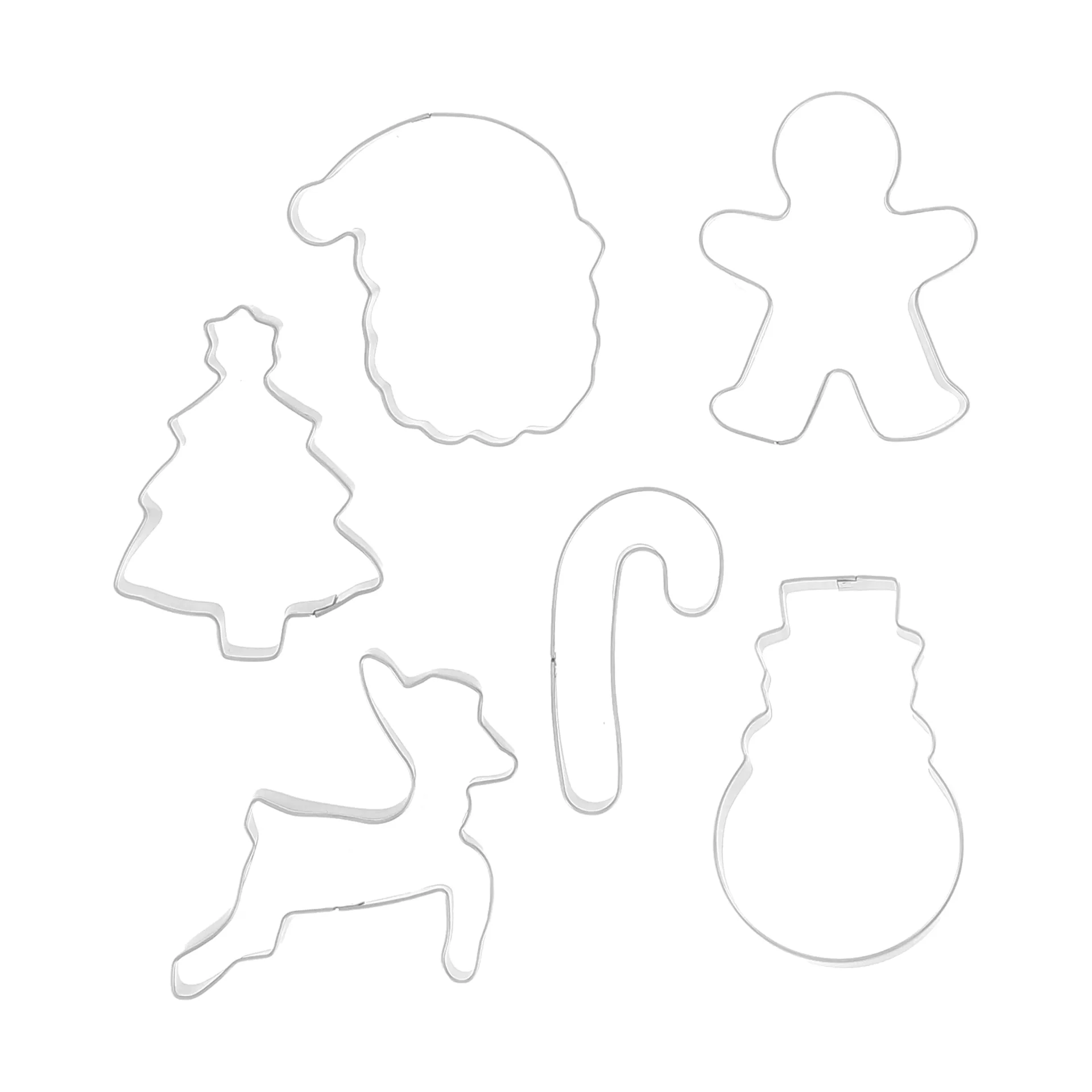 Nordwik gingerbread cutter christmas 6 pieces, Stainless steel Nordwik