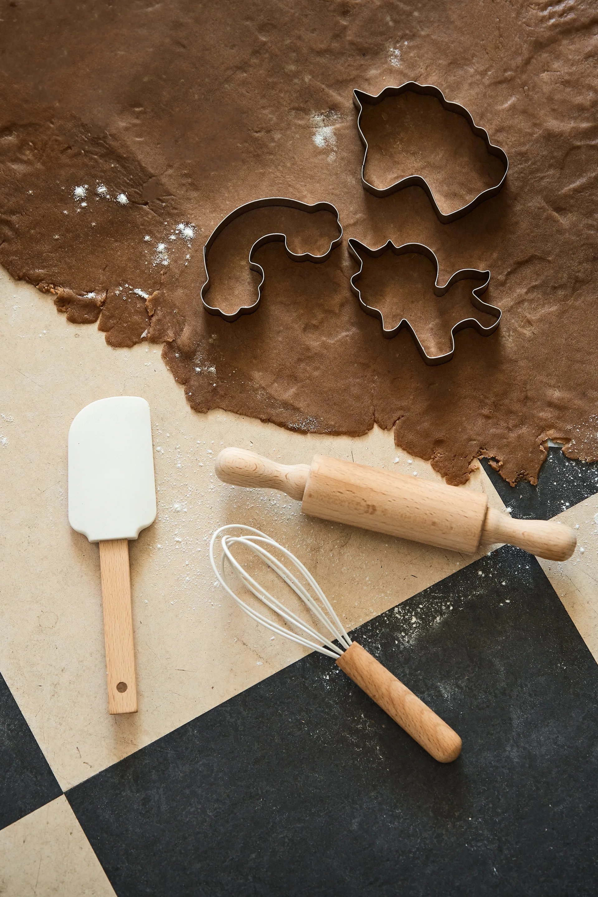 Nordwik gingerbread cutter unicorn 3 piece set, Stainless steel Nordwik