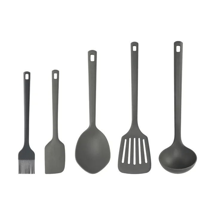 Nordwik kitchen utensils silicone 5 pieces - Grey - Nordwik