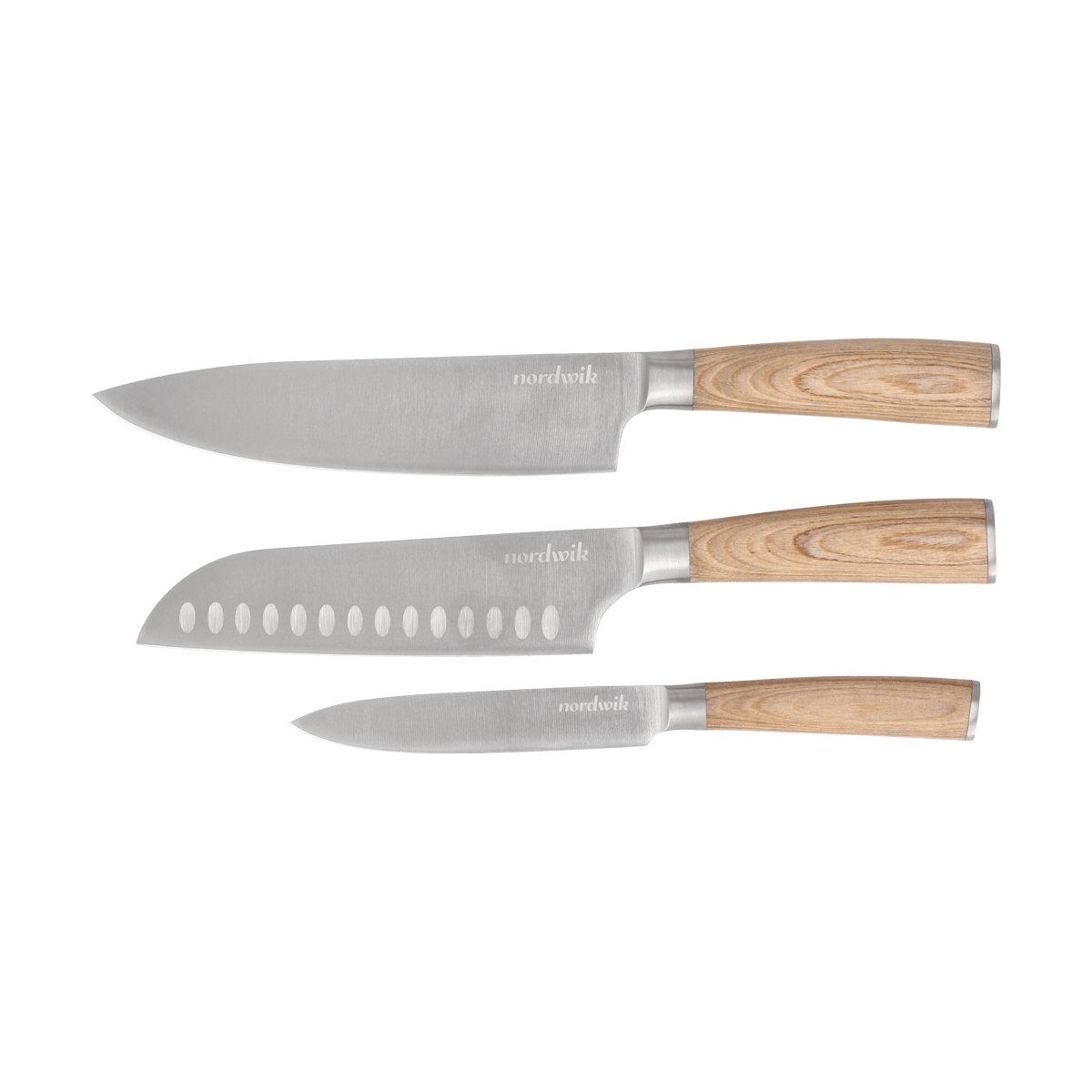 Nordwik Nordwik knife set 3 piece Pakka wood