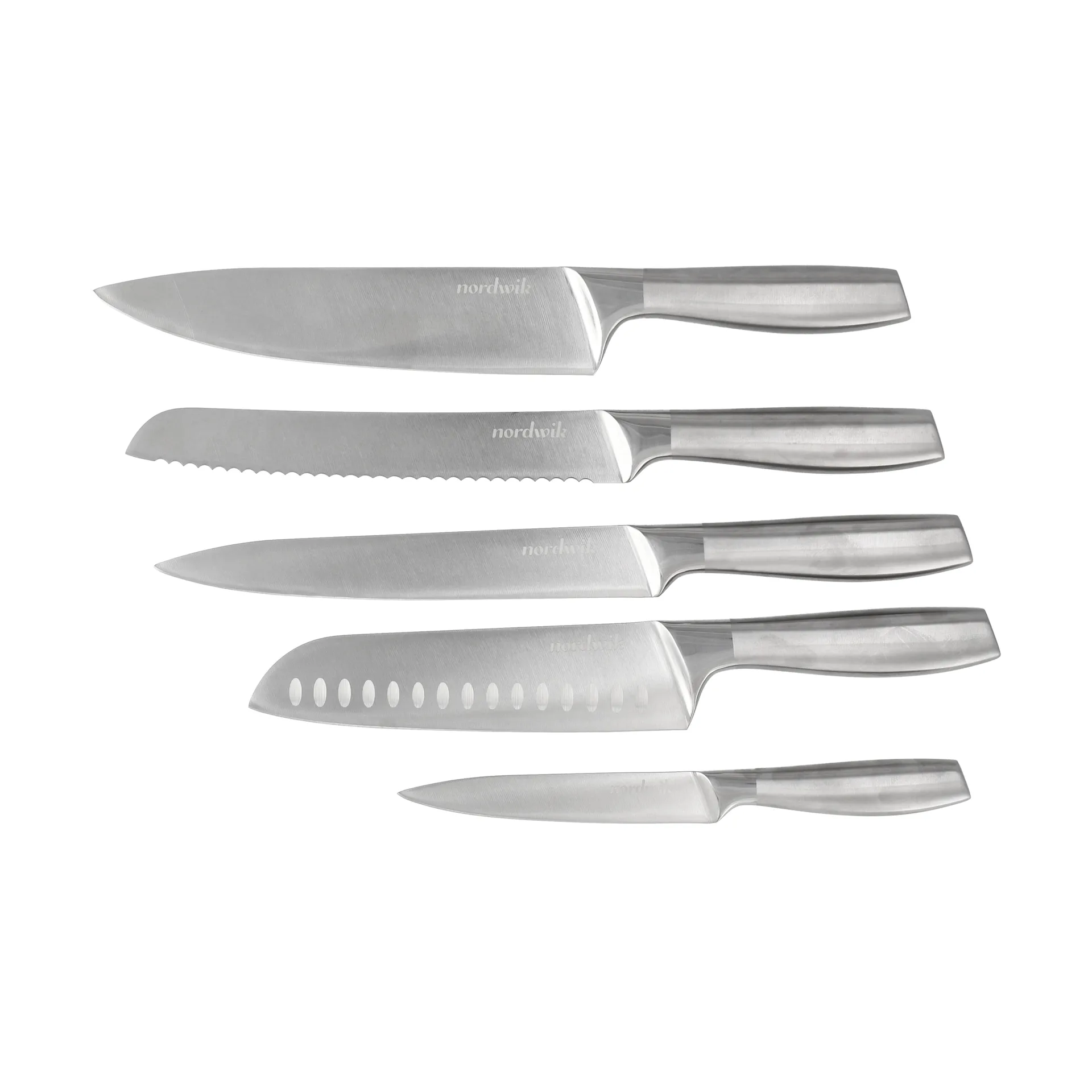 Nordwik knife set 5 piece, Stainless steel Nordwik
